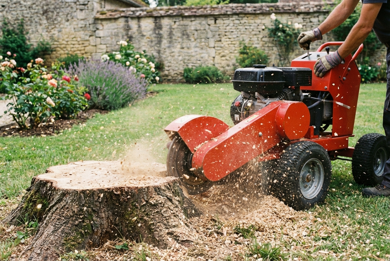 Dessouchage et Rognage de souches à Rennes